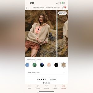 Free People Hit the Slopes Colorblock Pullover